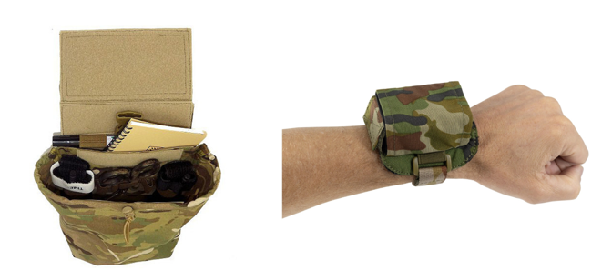 A close-up of a hand with a camouflage wrist band
Description automatically generated
