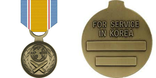 The new medal available to Korean War veterans.